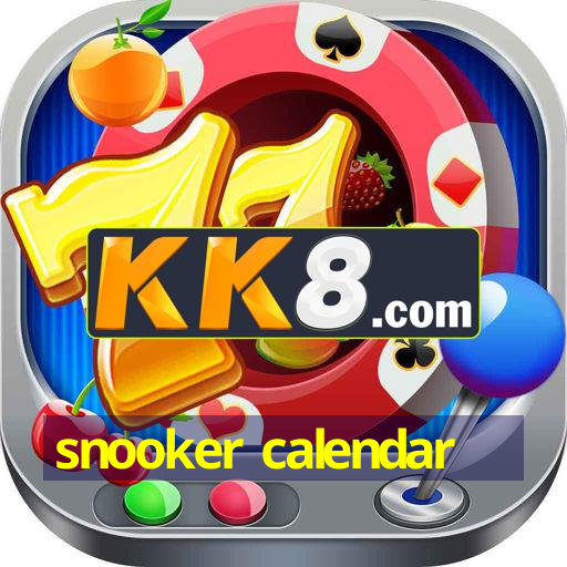 snooker calendar IOS